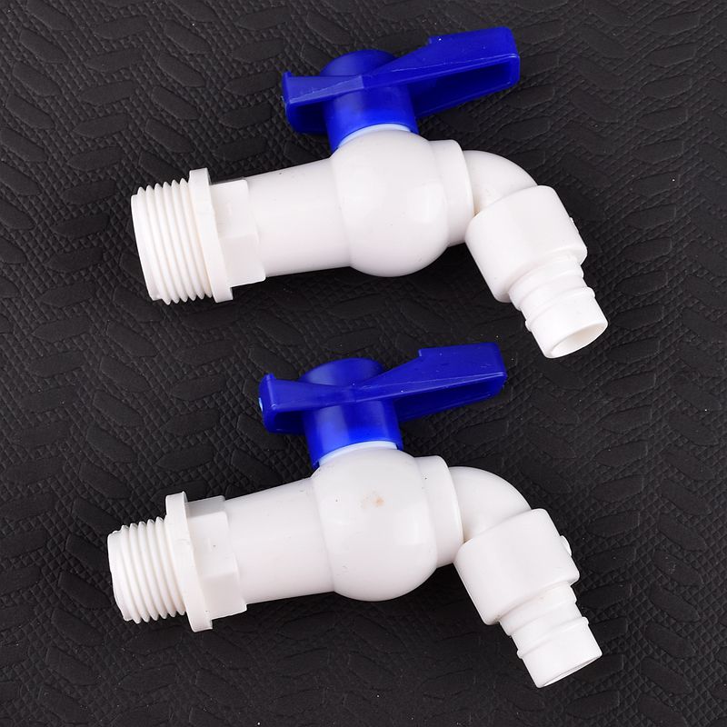 1/2 3/4 Zoll Universal- Schnittstelle Wasserhahn PVC Außengewinde Wasserhahn Ventil, Aquarium Wasserhahn Adapter Entwässerung Wasserhahn Aquarium Ventil Armaturen