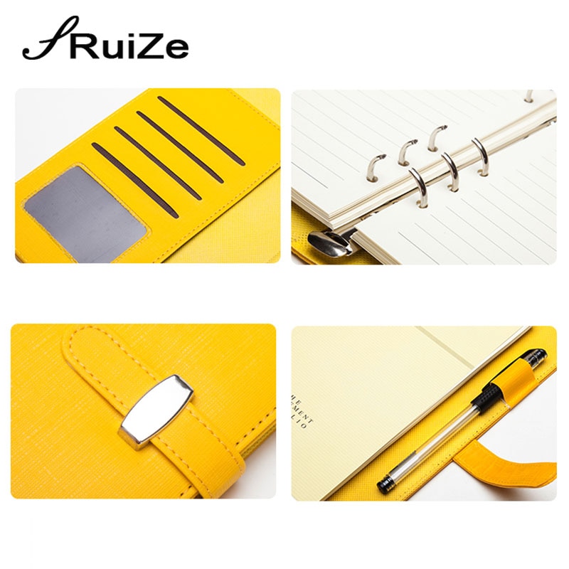 RuiZe cuir spirale cahier planificateur agenda B5 A5 A6 A7 reliure à anneaux carnet de notes organisateur papeterie fournitures de bureau