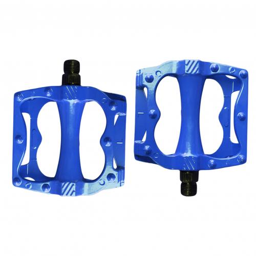1 Pair Colourful Mountain Bike Fixed Cog Road Cycle Aluminum Pedal Green blue RED white Bicycle Parts for Folding Children bike: Blue