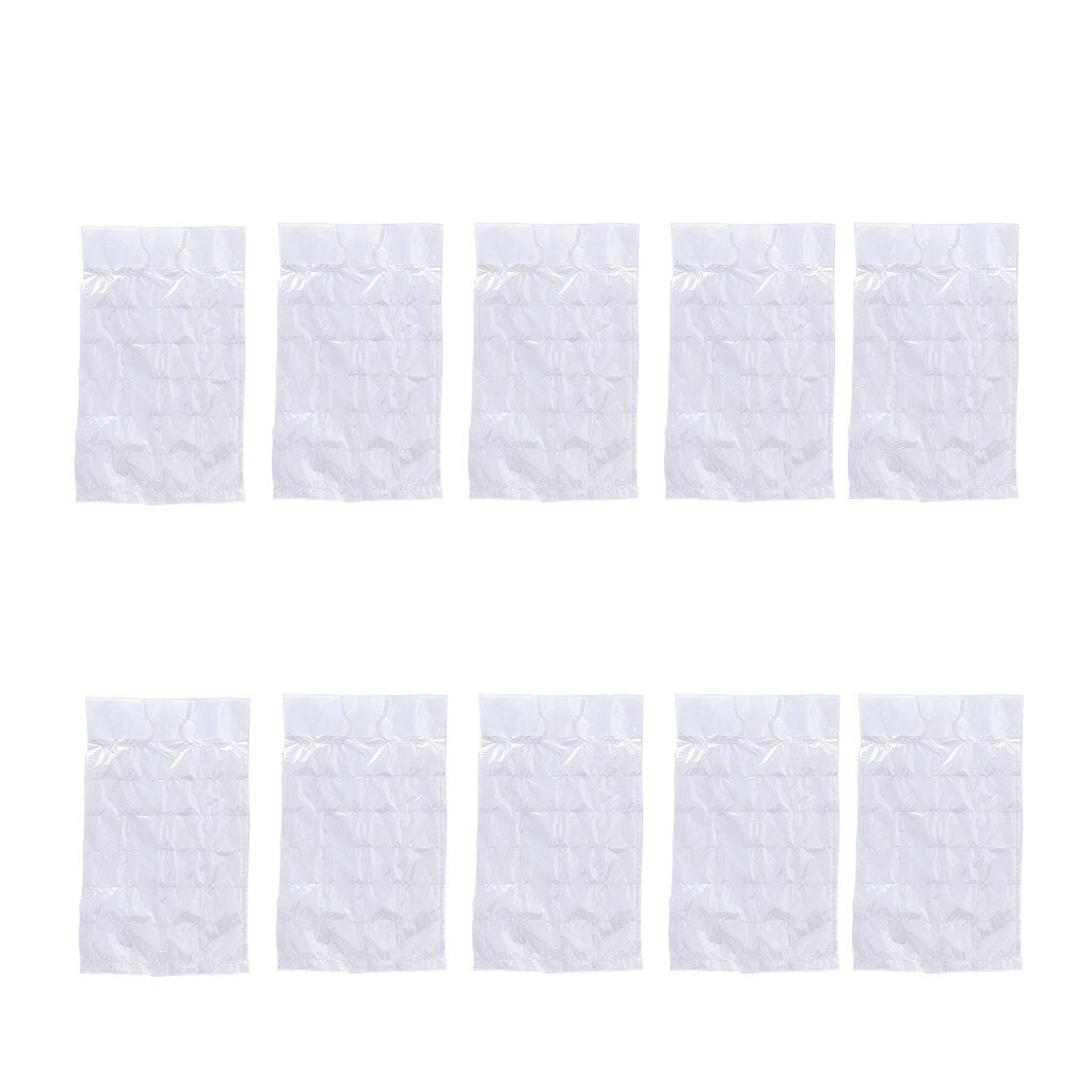 10Pcs 24 Grids Disposable Ice-Making Bags Ice Square Tray Mold Self Seal Self-sealing disposable ice bag #20: Default Title