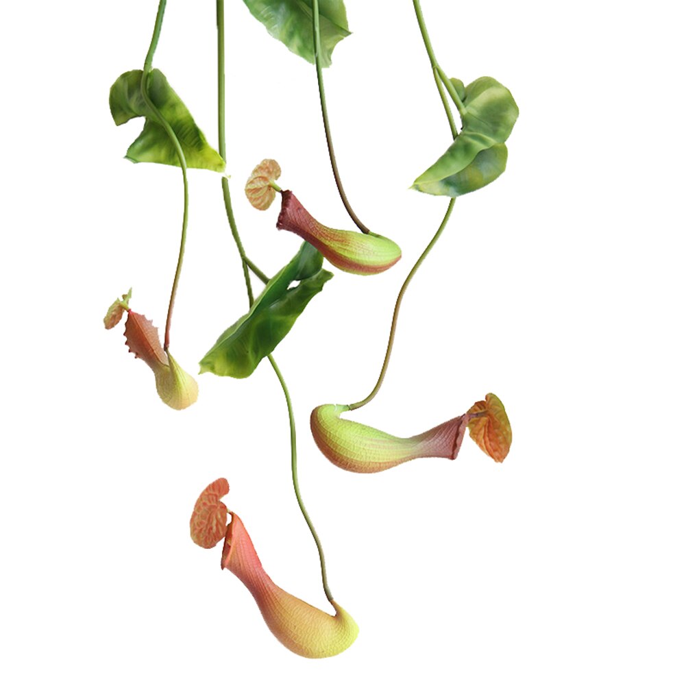 4PCS Nepenthes Artificial Plants Bedroom Decoration Hanging Flower Vine DIY Decor For Home Wedding Banquet Photo Background