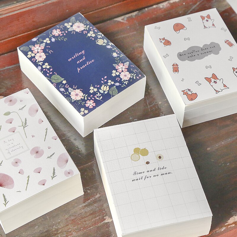 Cute Note Paper Office Accessories Kawaii Notebook Thicken Tearable Notepad Post-it Note Sketchbook School Girl Notepad