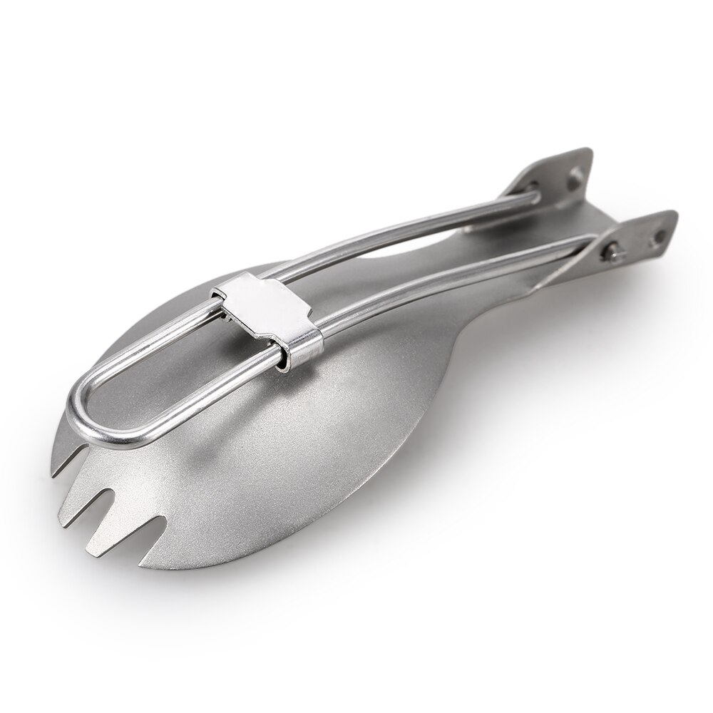 Lixada Lightweight Titanium 3 Pieces Set Titanium 750ml Pot Water Cup Mug Folding Spork for Outdoor Camping Hiking Backpacking