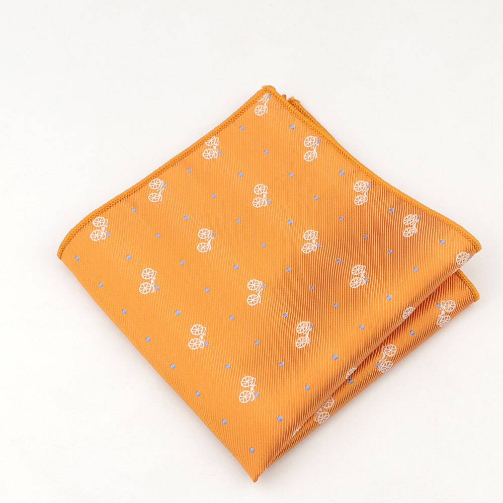 Mannen Polyester Zijden Zakdoek Pocket Plein Vintage Stof Zakdoeken Paraplu Auto Vis Vliegtuigen Fiets Borst Handdoek 23*23 cm: 7