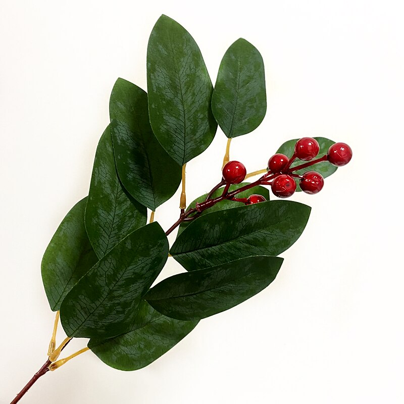 1 pçs folhas de eucalipto artificial hastes ramos eucalipto plantas artificiais para buquês de flores decoração do feriado do casamento vegetação: xdks-268