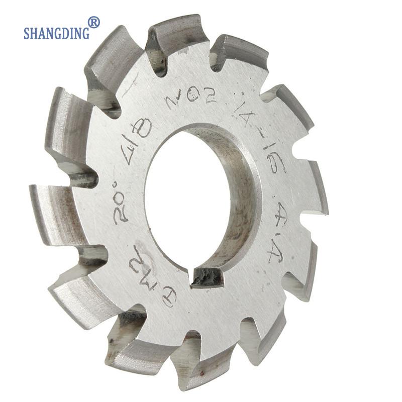 Diameter 22mm M2 20 Degree #2 Involute Module Gear Cutters HSS High Speed Steel Machine Tools Accessories