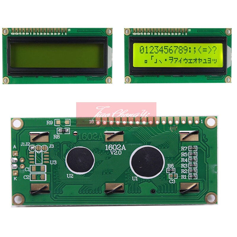 LCD1602 HD44780 Character LCD Display Yellow Blacklight TFT 16X2 LCD Module 5V