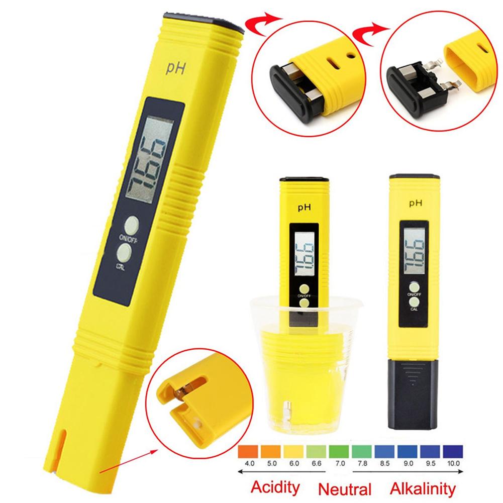 Portable Digital LCD Pen PH Meter Tester Aquarium Pool Water Monitor Wine Urine Automatic Calibration for Aquarium Swimming Pool