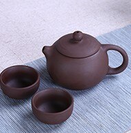 3 st/tesats; 220ml yixing lerkannor 2 tekoppar 1 ler tekanna resebärbar tesats; lerkrukset; tekopp i porslin: A