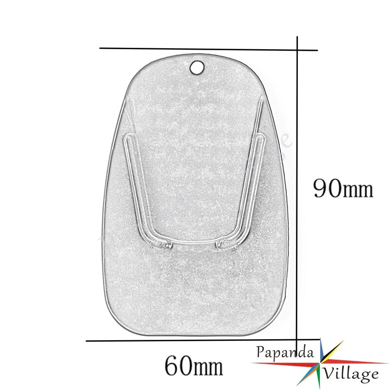 PapandaBlack Red Blue Orange Dirt Bike Motorcycle Plastic Kickstand Side Stand Plate Pad Base for Yamaha Honda Suzuki