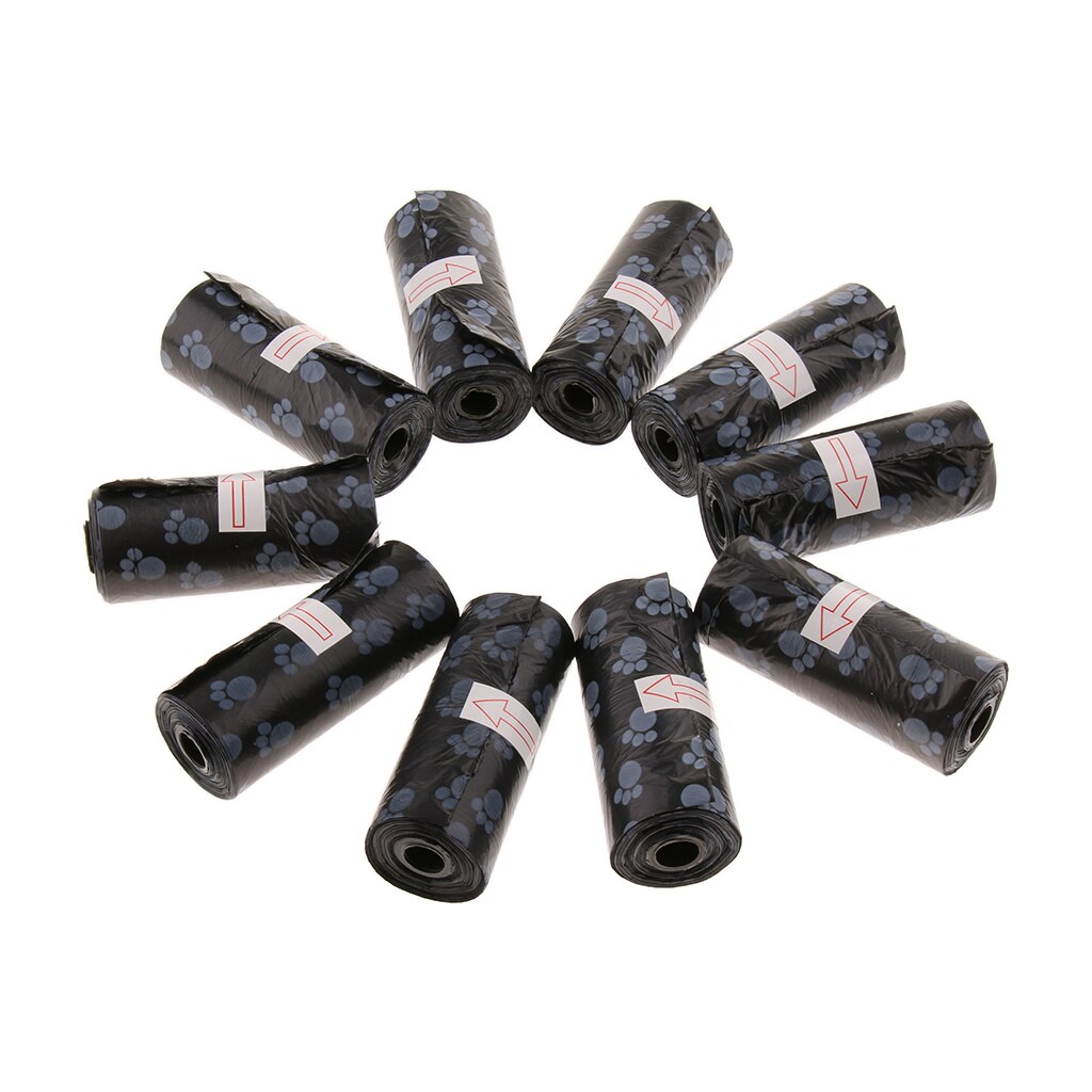 10 rouleaux chien chiot caca merde déchets sacs Doggy sacs jetables pour la marche