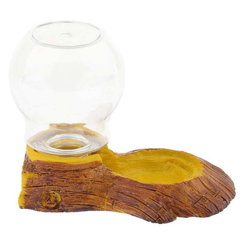 Reptile Amphibians Automatic Waterer Turtle Basin Dish Lizard Water Feeder