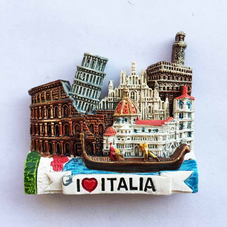 Italia hartsi jääkaappimagneetit matkailu matkamuisto toscana firenze san gimignano siena venezia jääkaappi tarrat kodin sisustus: Rakastan italiaa