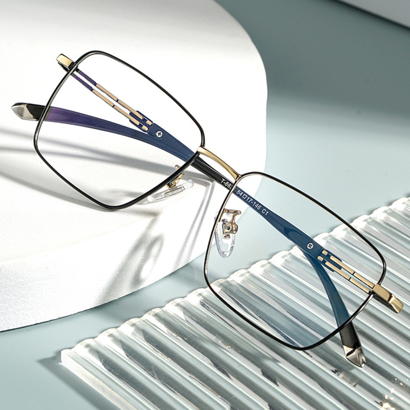 Pure Titanium Glasses Frame Optical Prescription Eyeglasses with Recipe Vacuum IP Plating Eyewear Men Styles Male Man