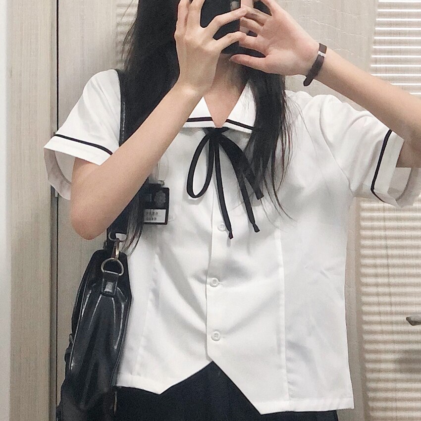 Japanese Anime School Girl JK Uniform High Waist Skirt JK Suit University Sweater College Short Pleated Skirts Women: Color1 / S