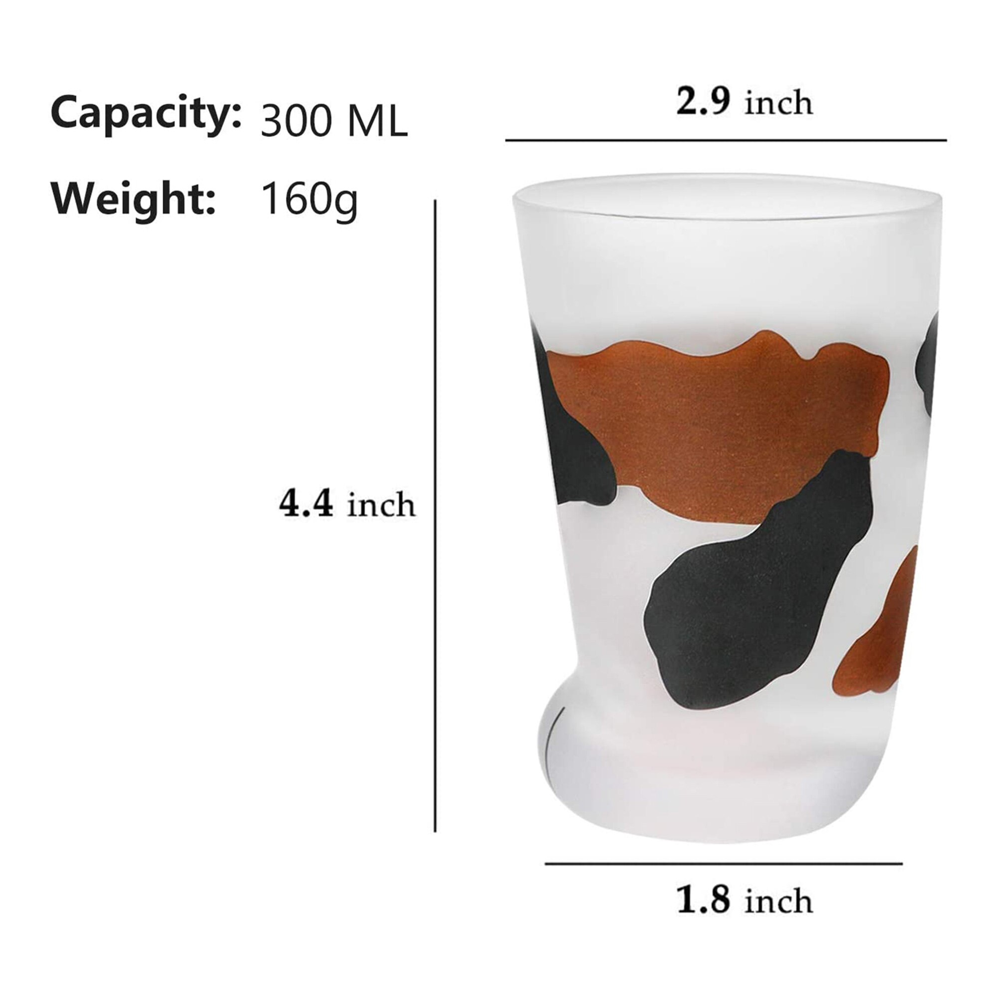 Kreative Kaffee Tassen Katze Fußabdruck Desigh gefrostet Kristall Glas Tasse Katze Klaue Tasse Für Männer Frauen freundlicher Hause Getränk Tassen