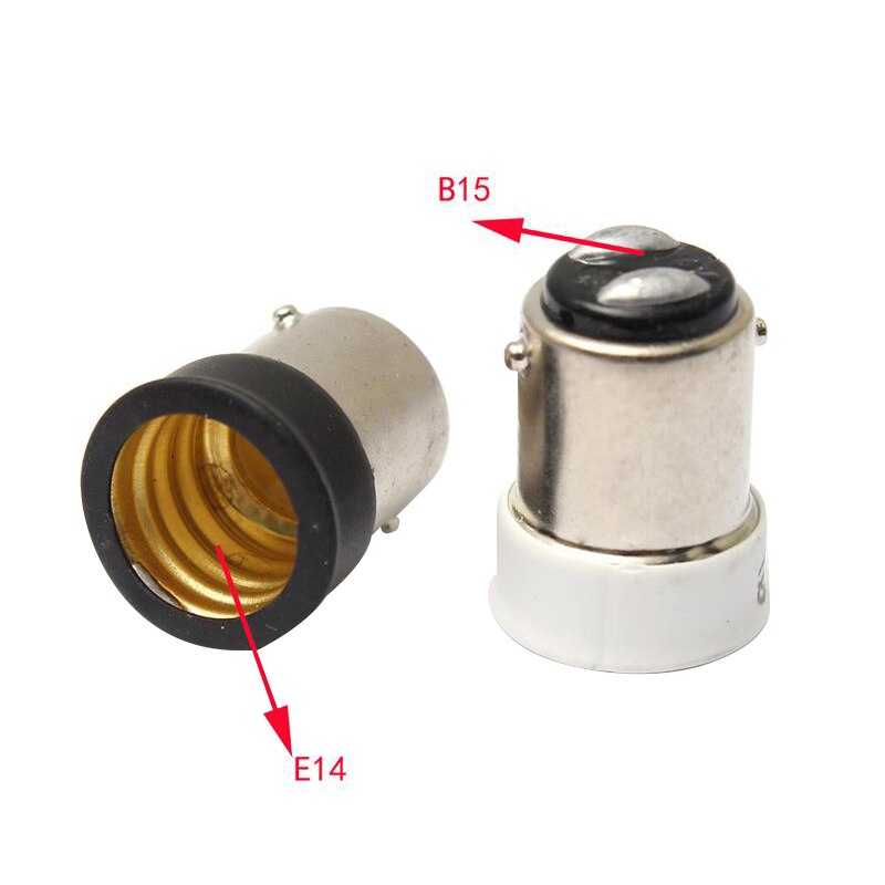 1Pcs Durable B15 To E14 Socket LED Lamp Adapte Heat Resistant PBT Small Bayonet B15 To Small Screw E14 Socket Lamp Base Holder