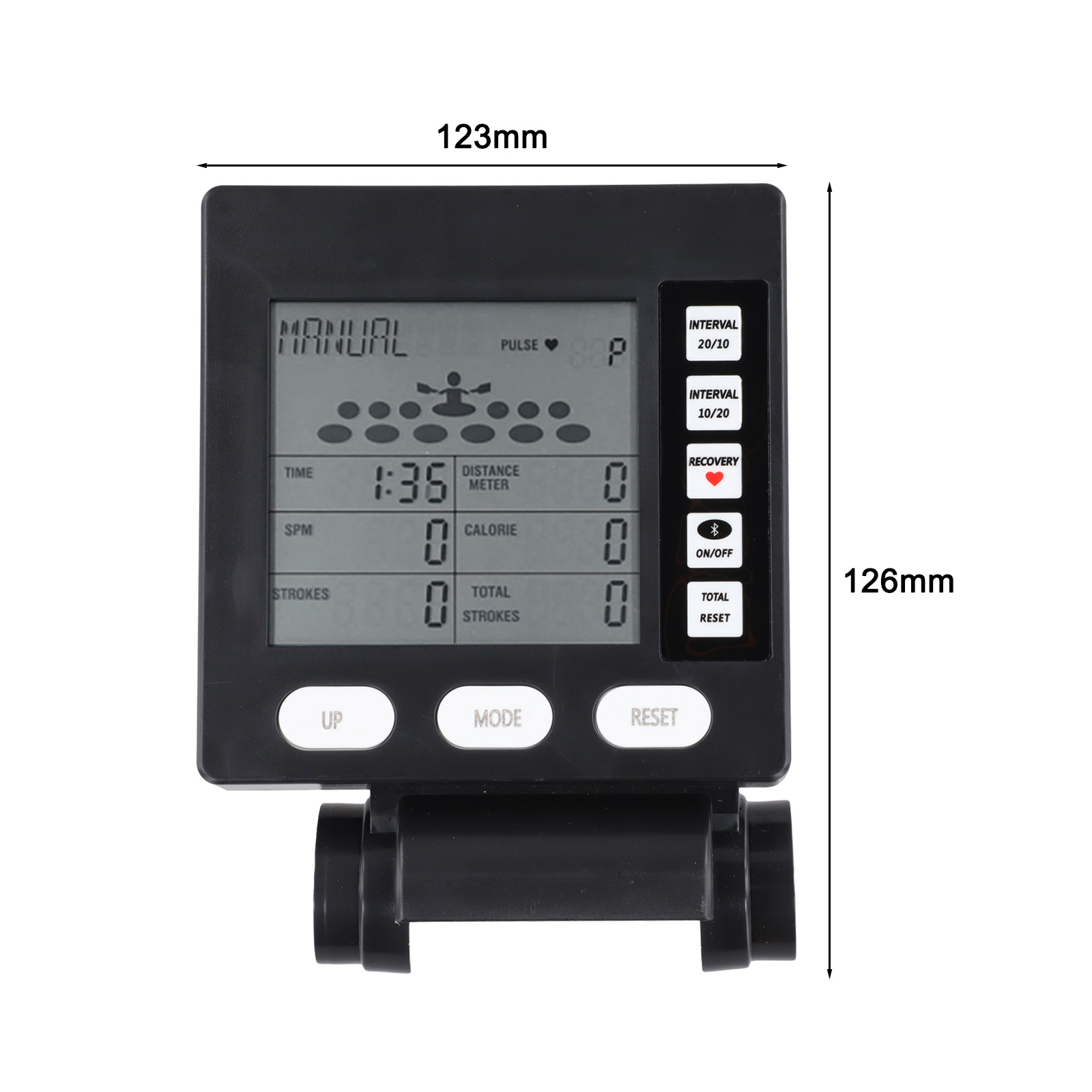 Fitness Training Rowing Machine Counter LCD Display Counter Exercise Monitor Calorie Tracking Features Fitness Equipment Monitor