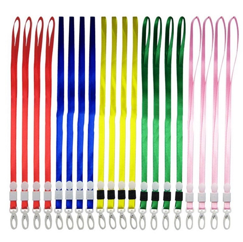 1Pc feuilles fraîches cou sangle clés carte d'identité gymnastique téléphone Mobile sangles USB porte-badge bricolage téléphone accrocher corde lanière: 6(10Pcs)