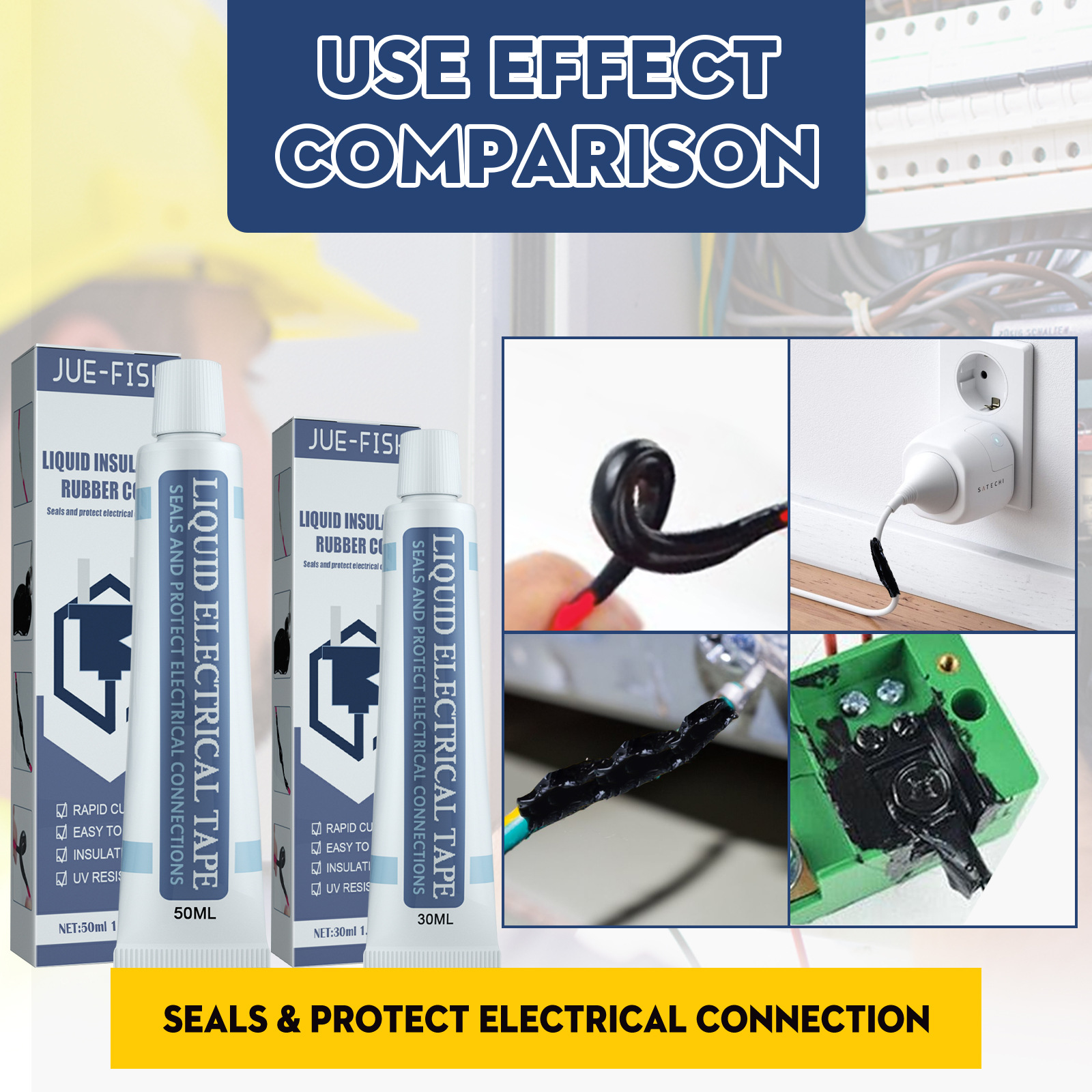 30/50ml flytande isolering elektrisk kabel reparationstejp snabbtorkande isolerande vattentät tejp elektronisk chip tätningsmedel