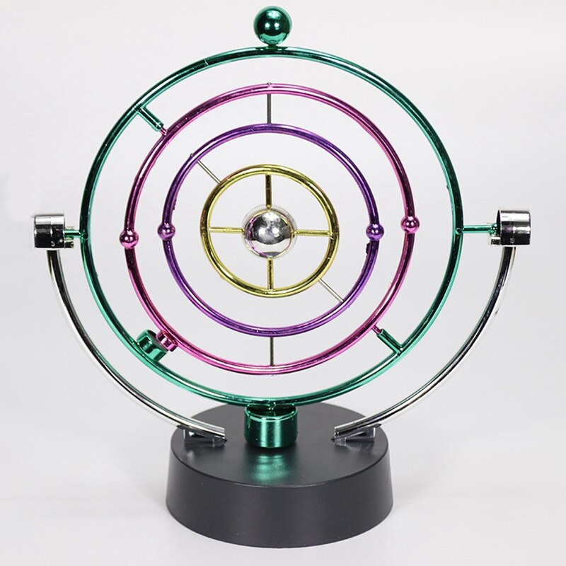 1Piece Solar System Model Desk Toys Newtons Cradle Perpetual Motion Spherical Pendulum Revolving Desk Orbital Toy