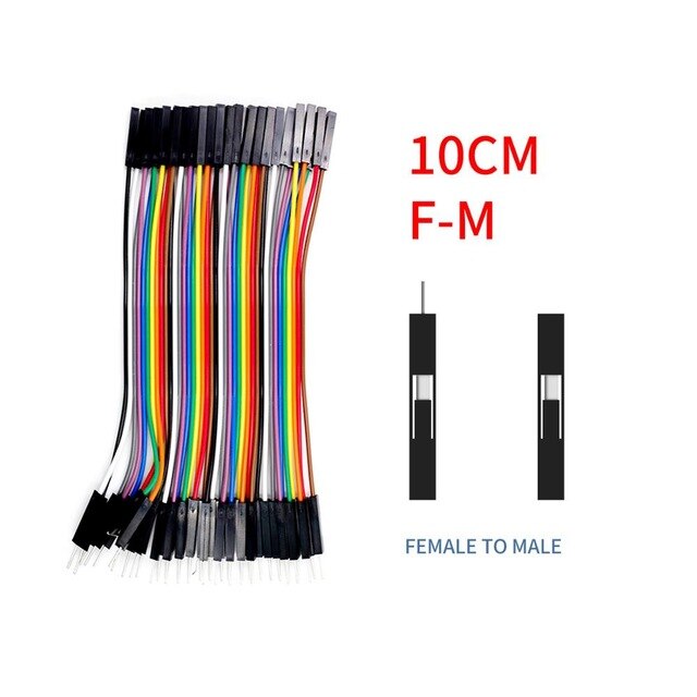 Dupont Line 120pcs 10cm Male to Male + Female to Male and Female to Female Jumper Wire Dupont Cable for arduino DIY KIT: 10CM F-M