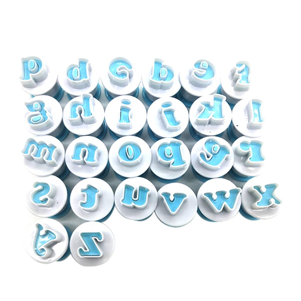 10/26Pcs Alfabet Nummer Brief Cookie Biscuit Stempel Mold Cake Cutter Embosser Mould Tool Taart Letters Cutter Droshipping: B