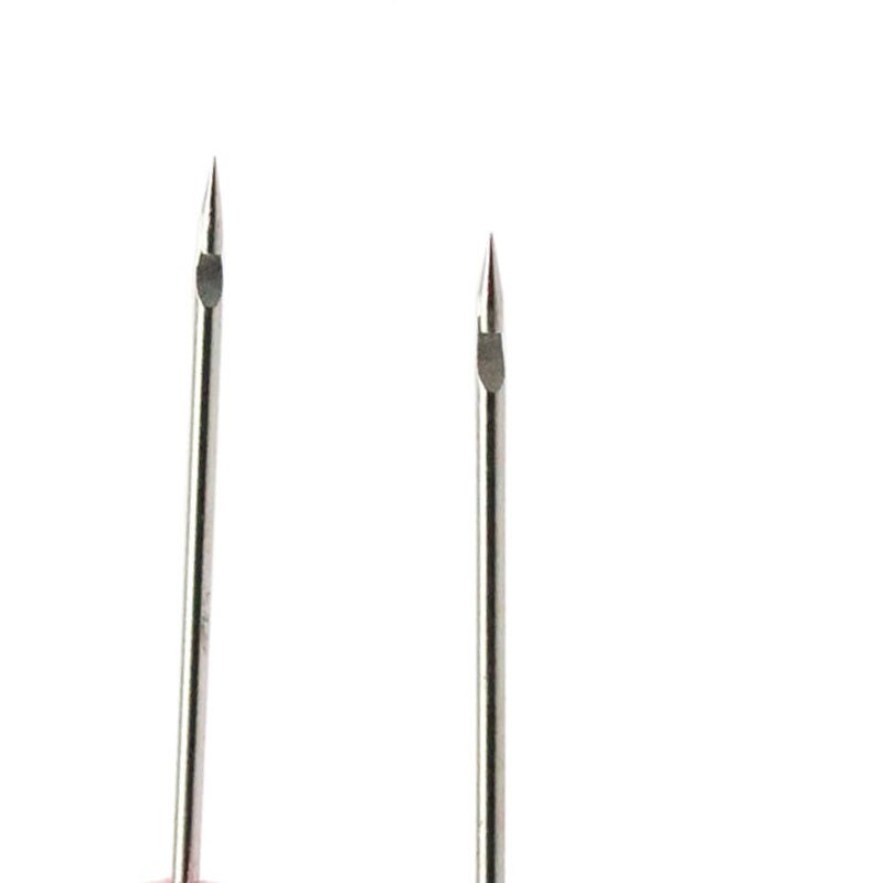 Herramientas de costura de acero para zapatos, bolsos, gancho de agujero, herramienta de cuero hecha a mano, aguja de reparación de aguja cónica con mango de plástico, 5 uds.: A