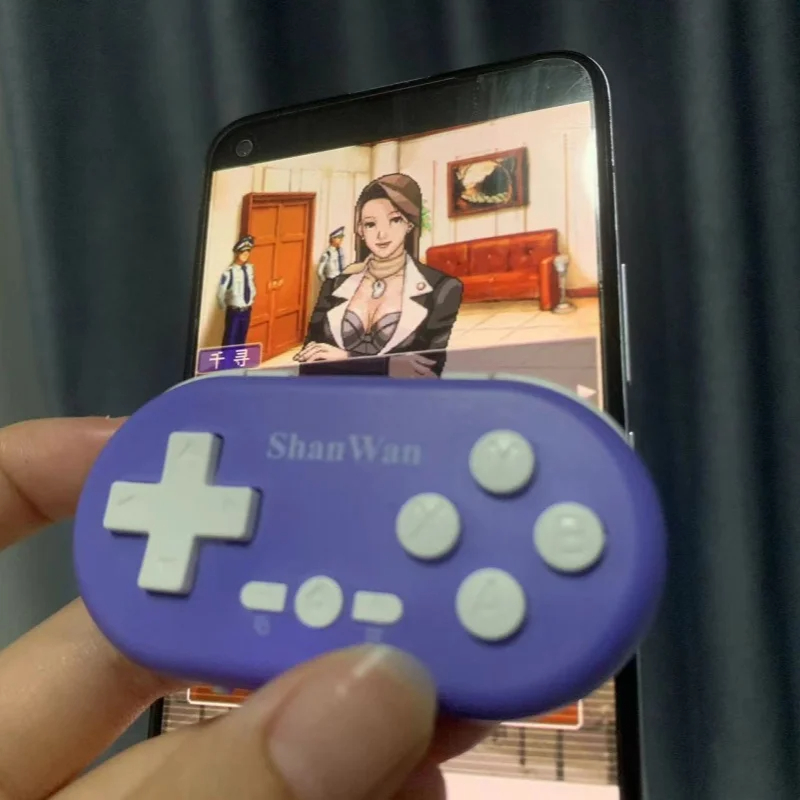 Shanwan – Mini contrôleur de jeu léger sans fil, Bluetooth, à collectionner, Portable, multi-plateforme, connectivité sans fil, nouveauté 2024