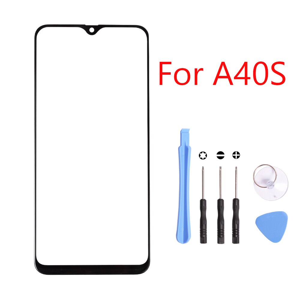 Telefoon Touch Screen Voor Samsung Galaxy A10 A10S A20 A30 A40 A50 A60 A70 Touch Screen Voor Glas Panel Touchscreen lcd Outer Dis: A40S with tool