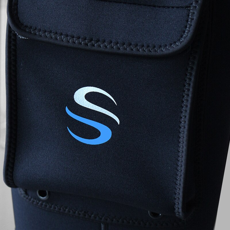 SLINX 3MM Dykbyxor med Fickor - Neopren - Våtdräkt för Simning, Snorkling, Surfning, Kajak