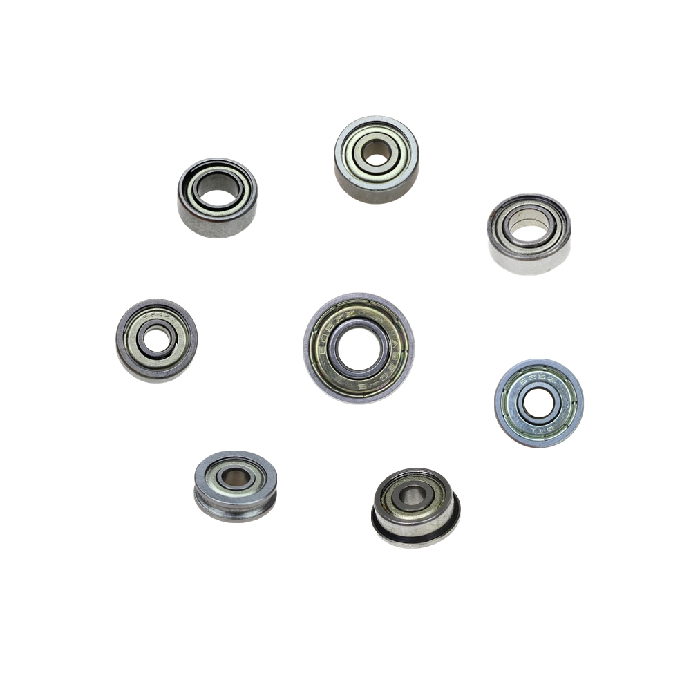 10 Uds doble blindaje en miniatura de acero de alto carbono de una sola fila 608ZZ 105ZZ 623ZZ 624ZZ 625ZZ 685ZZ F623ZZ 604ZZ rodamiento de bolas