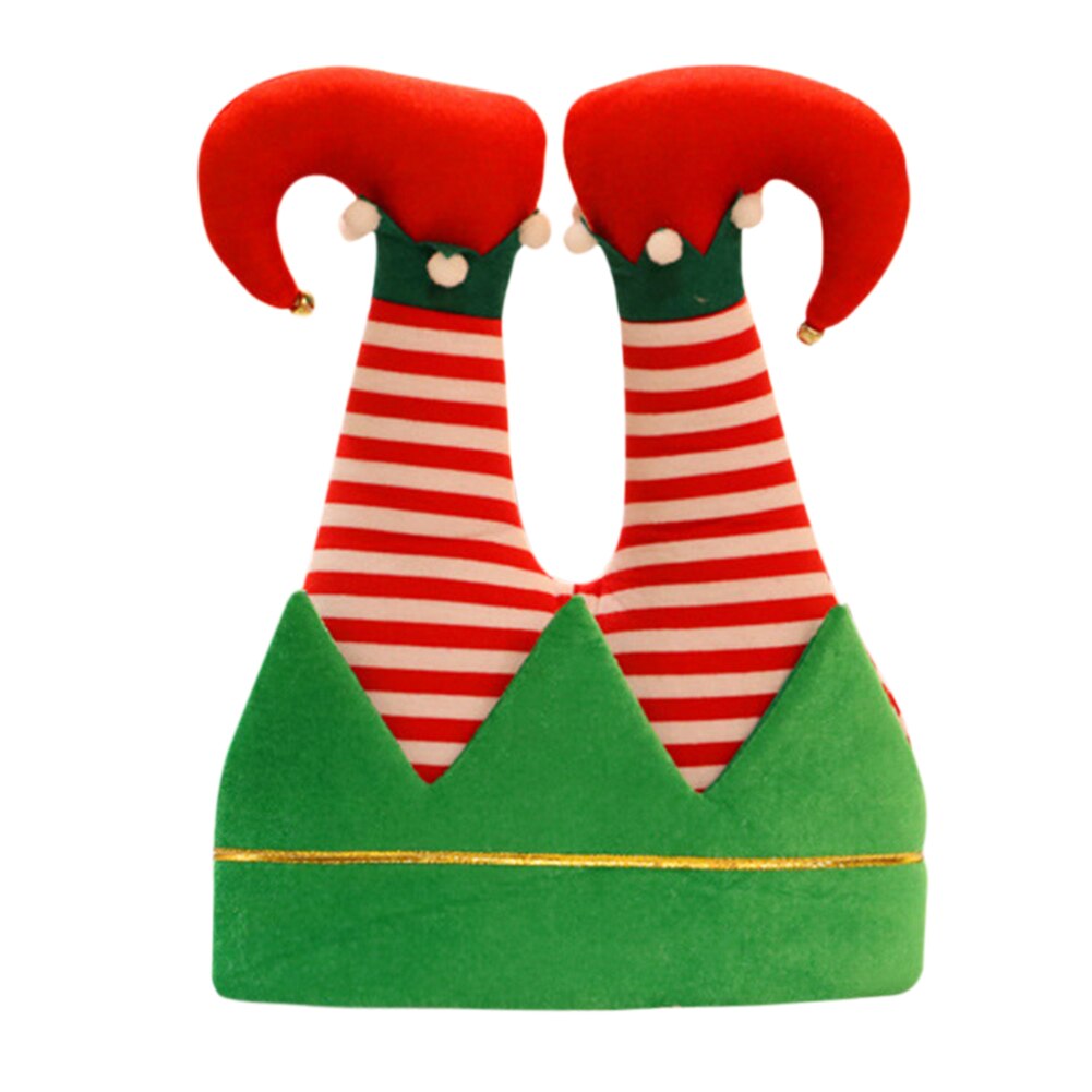 Sombrero de Navidad con patas de payaso para niños, gorro de franela de Gorro de Navidad para de adultos, para Festival, Año , decorativo para el hogar: B