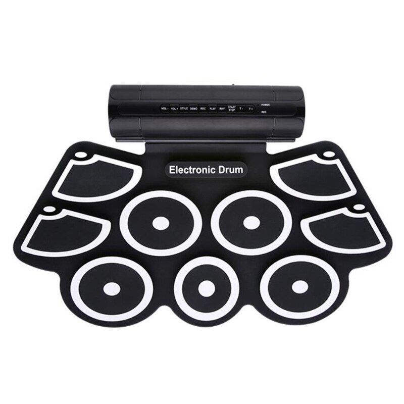 Top Portable MIDI Electronic Roll Up Drum Kit with Built in Speakers