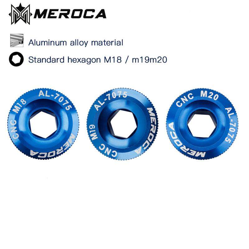 2PC M18/M19/M20 Crank Cover Screw Cap M20 MTB Crankset Cover Aluminum BMX Road Bike Arm Bolt Mountain Bike Accessories