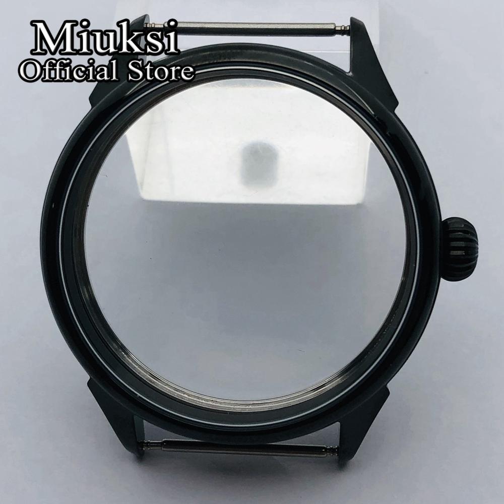 Miuksi 42Mm Black Pvd Case Fit Eta 6497 6498 Meeuw ST3600 ST3620 ST36 Serie Beweging