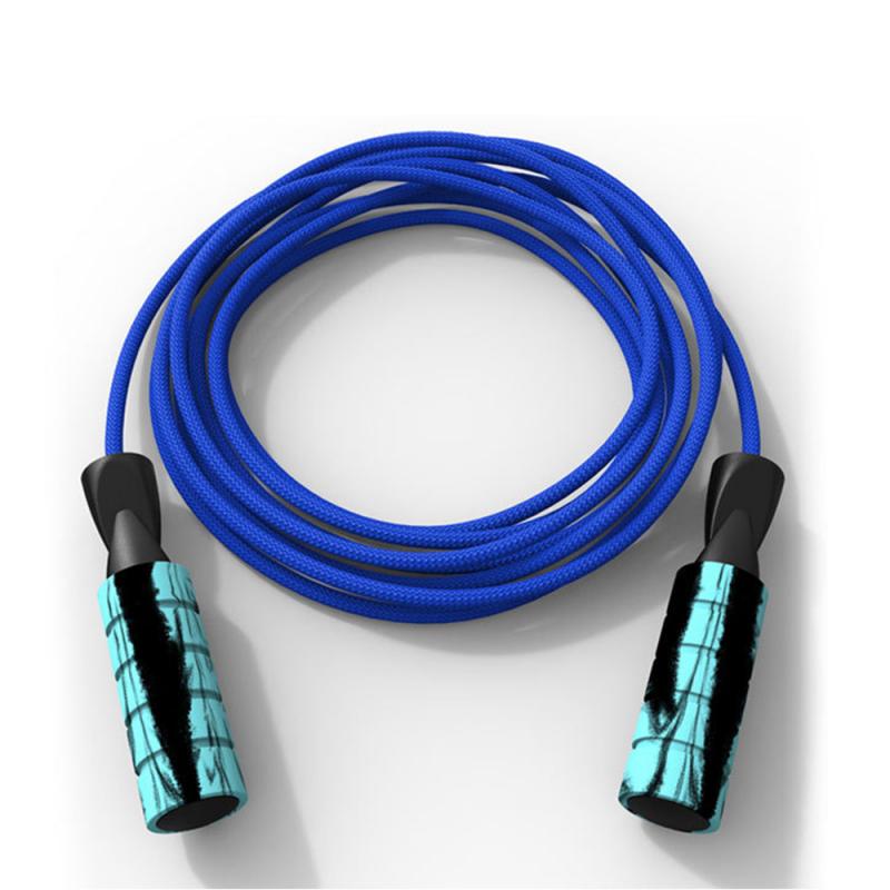 Seil Geschwindigkeit Seile 6mm Gewichteten trainieren für überspringen springen Boxen Fitness Männer Frauen und freundlicher Fitness trainieren Springen Seil: Blau