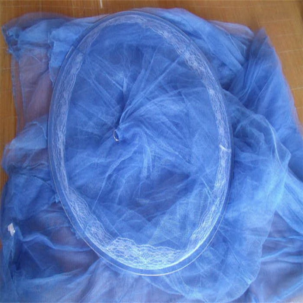 Yellow 8 Colors Round Lace Insect Bed Canopy Netting Curtain Dome Mosquito Net House Bedding Summer: blue