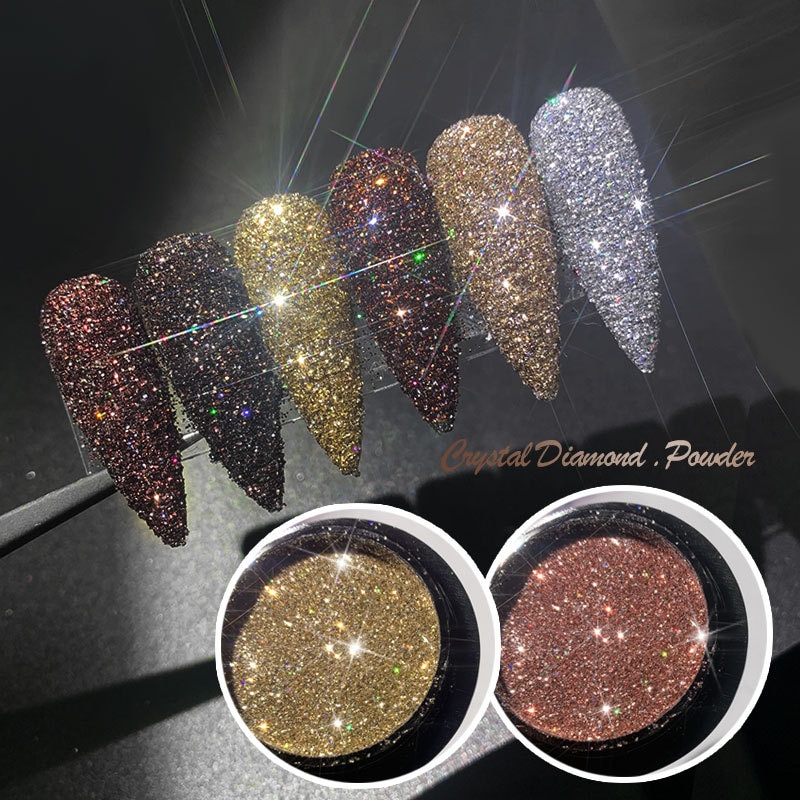 1 boîte ongle strass Mini 6 couleurs fond pointu mixte taille ongles accessoires 3D Nail Art décoration bricolage outil
