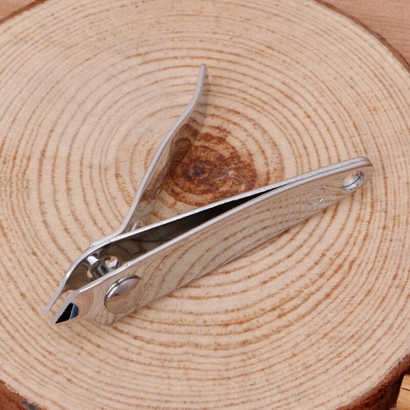 Stainless Steel Finger Toe Nail Trimmer Clippers Manicure Oblique Nail Scissors