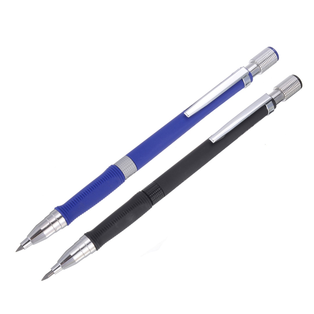 5 stücke 2B Mechanische Bleistift 2mm Metall Blei Halfter Stift Automatische Entwurf Zeichnung Bleistift Kunst Werkzeug Für Technische Zeichnung schwarz/Blau