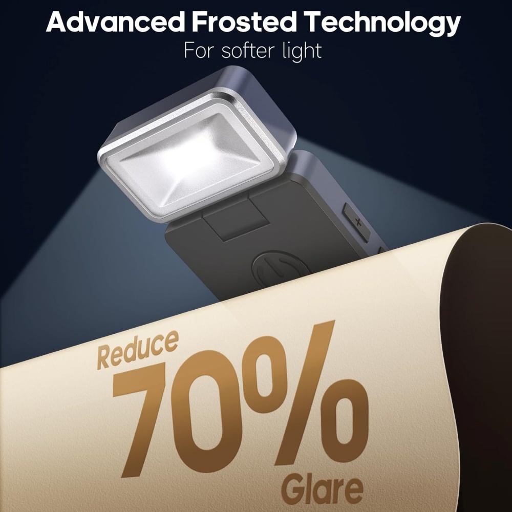 Usb-oppladbar klips-på ledet-leselampe bærbar mini-leseboklampe barneleselampe soveromsnattlampe boklampe