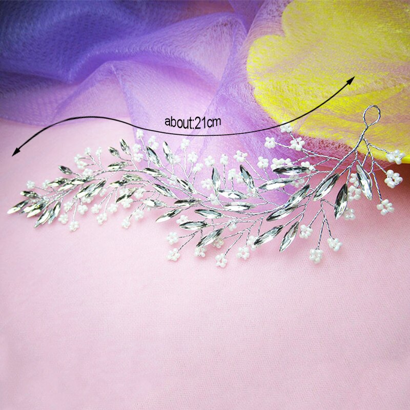 Braut Haar Zubehör Simulierte Schallendes Haar Kämme Hochzeit Haar Zubehör Schmuck Handgemachte Webart Haar Ornamente Kopfschmuck