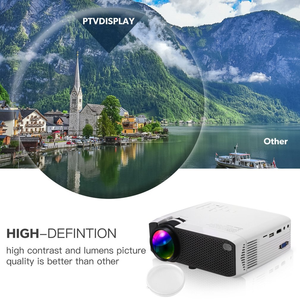 E400S Wireless LED Same Screen Projector Portable Projector High Definition Hdmi Projector Home Theater Video Projector