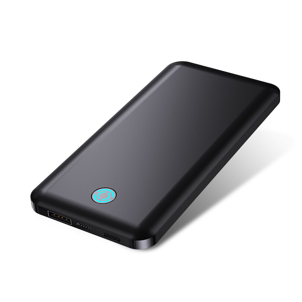 Ykz 10000mah banco de potência portátil usb tipo c mini powerbank carga rápida carregador do telefone móvel micro usb bateria externa viagem c QC 3.0 4.0 QC3.0 QC4.0 for iPhone 12 Xiaomi MI 9 8 Samsung Huawei P40 Mate: Black without cable