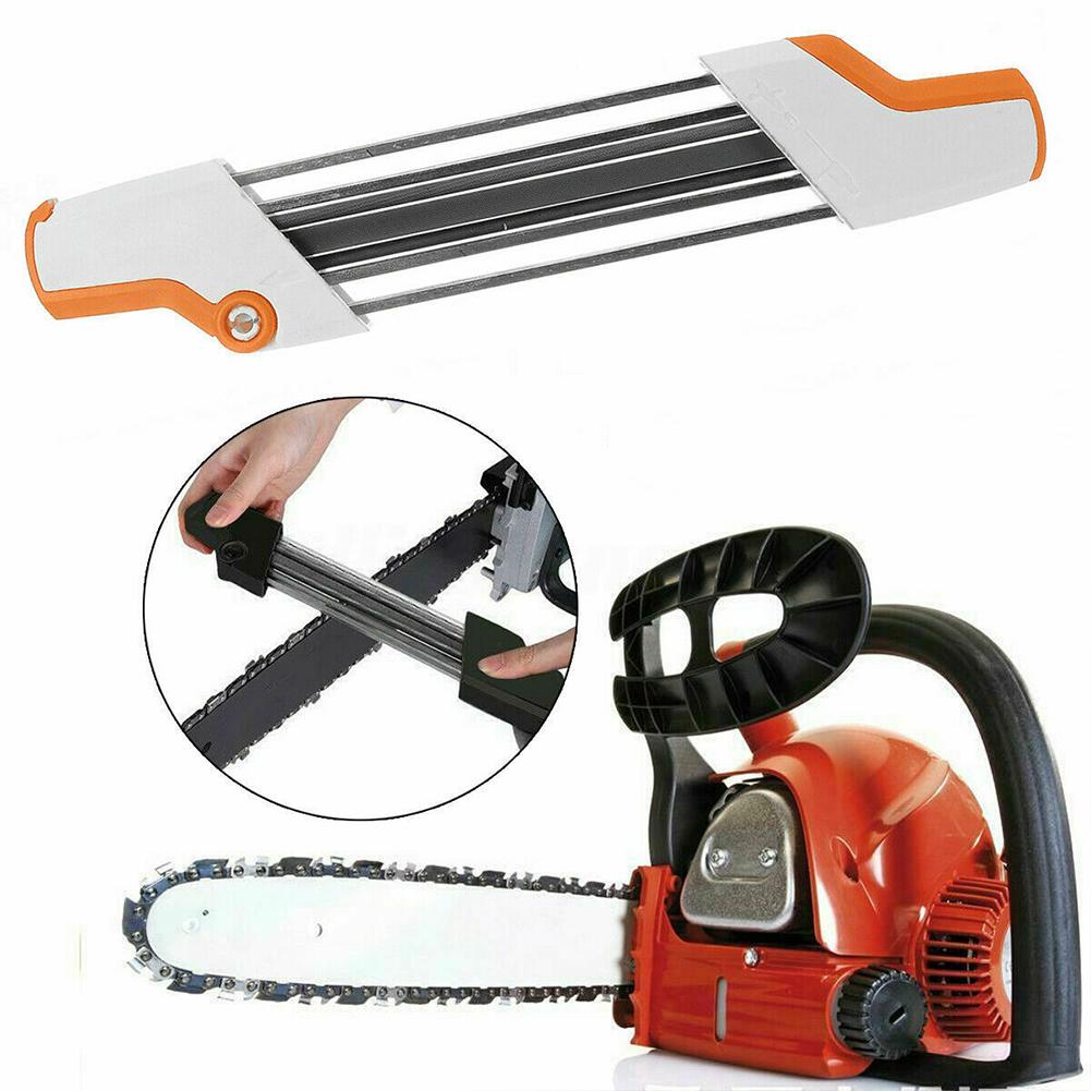 2 In 1 Metal Easy Chainsaw Chain File Sharpener 3/8 Inch P 4.0mm Replace For Stihl Chain
