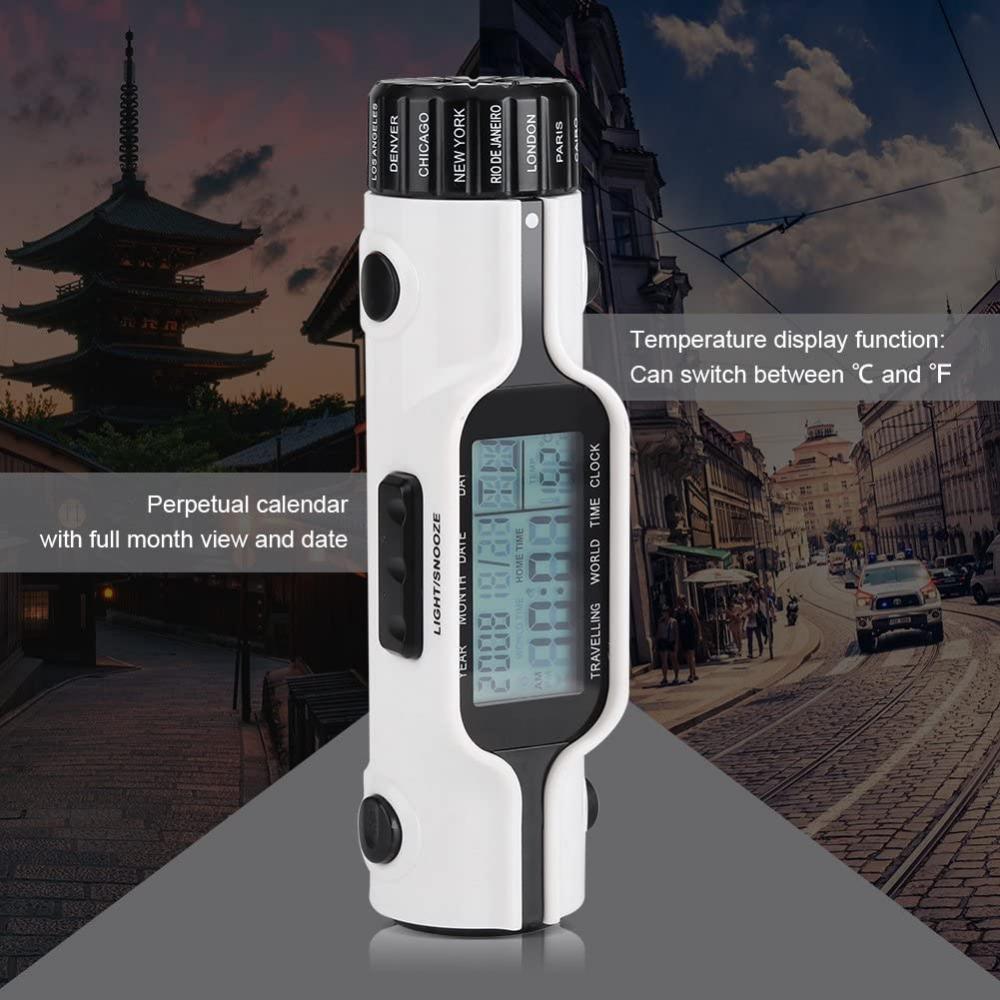 Multifunction LCD Display Digital Flashlight Clock Calendar Temperature Meter Analog-Digital Clocks For Home