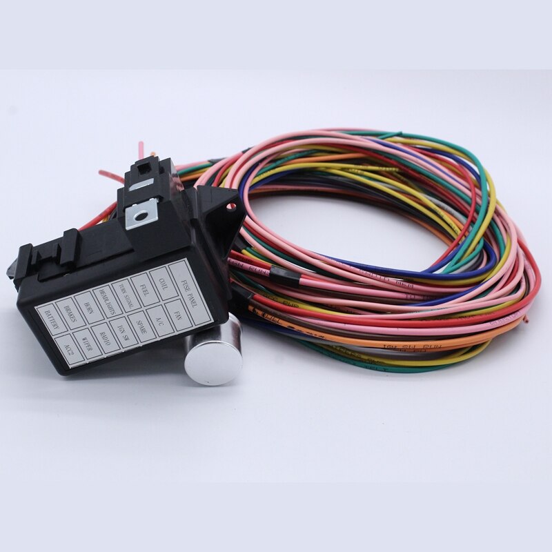 14 Circuit Universele Kabelboom Kit Voor Spier Auto Rot Bedrading Straat Rat Rod Voor Ford Chevy