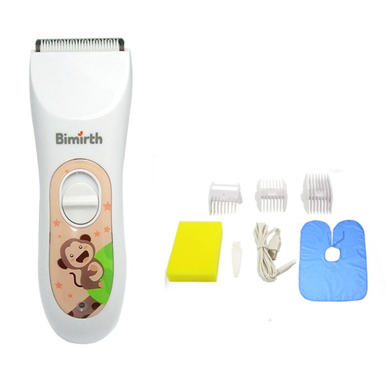 Baby Children Hair Clippers Cordless Quiet Hair Clippers with Safe Ceramic Blade USB Rechargeable Waterproof