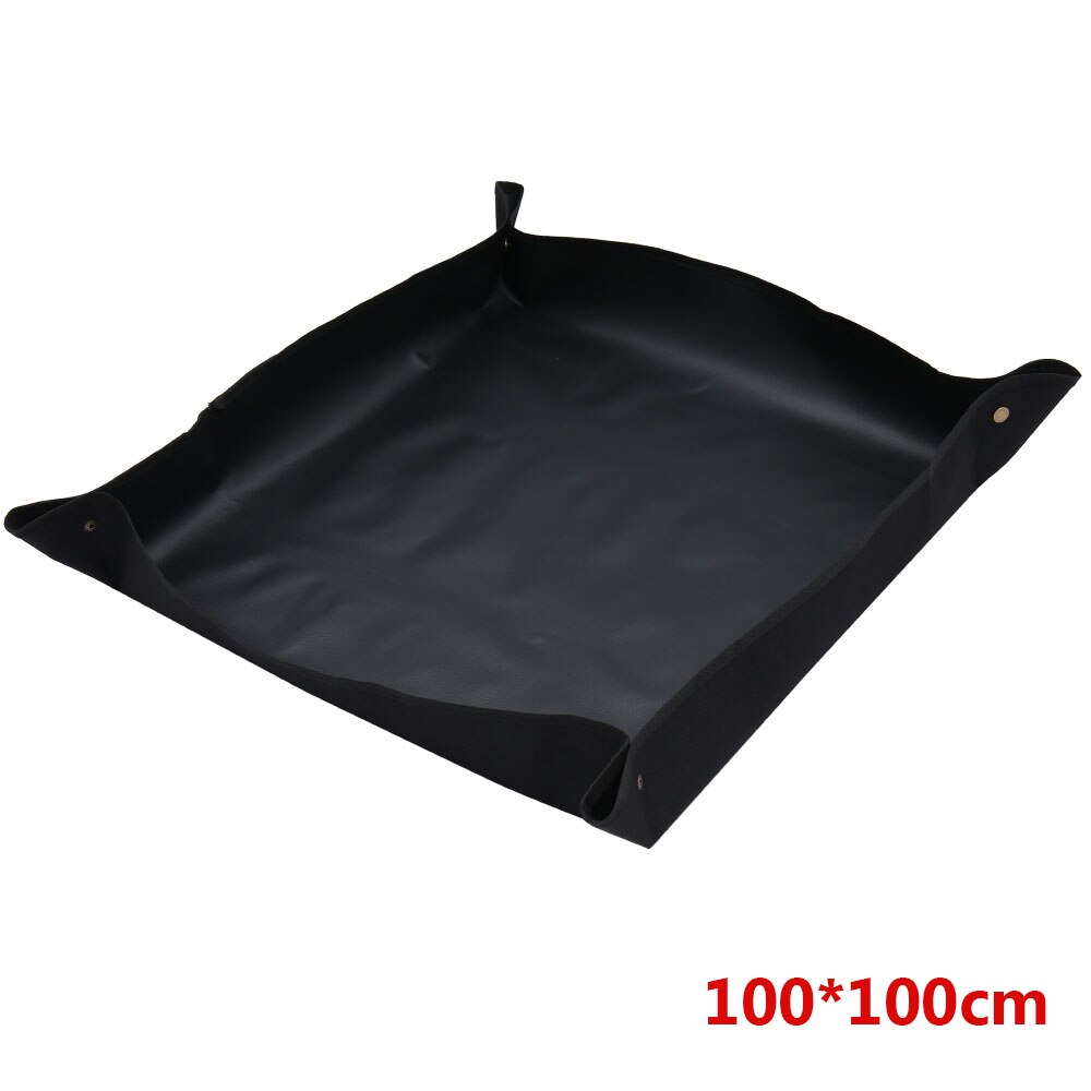 Waterproof Plant Repotting Soil Change Gardening Mat Planting Mat Succulent Transplanting Pad Waterproof Flower Mat Garden Mat: Black 100x100cm